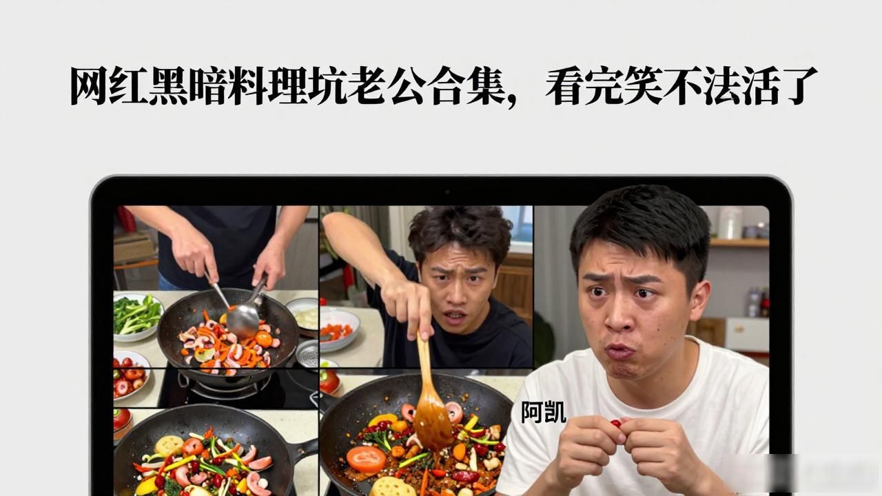 网红黑暗料理坑老公合集，看完笑不活了